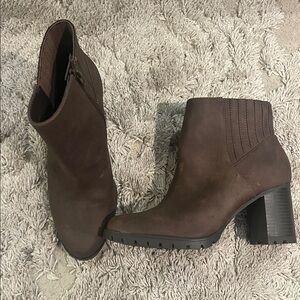 Kelly & Katie Dark Brown Ankle Booties